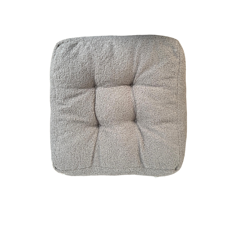 Bouclé Square Seat Cushion