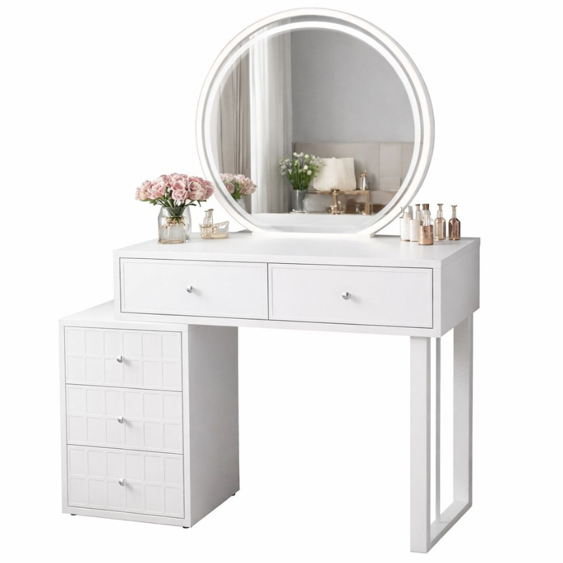 Contemporary Dresser (White)