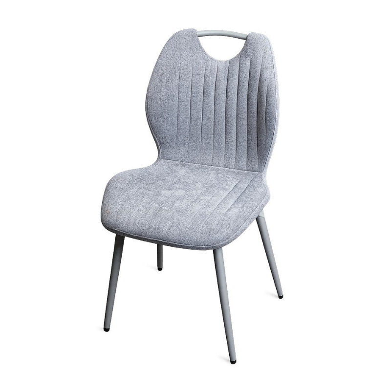 Premium Upholstered Fabric Chair (Grey)
