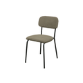 Classic Upholstered Fabric Chair (Cream)