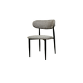 Designer Upholstered Fabric Chair (Beige)