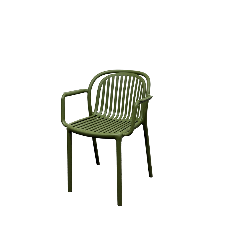 Garden Plastic Outdoor Chair (Khaki)