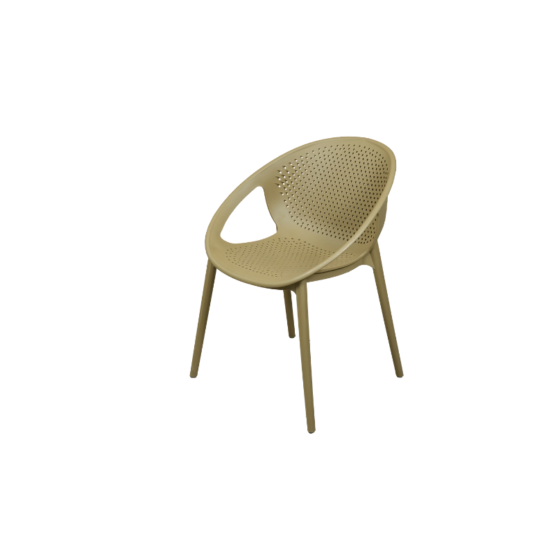 All-Season Plastic Outdoor Chair (Camel)