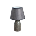 Embossed Leaf Table Lamp – Dark Grey