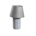Faceted Base Table Lamp – Grey