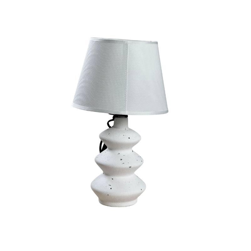 Wavy White Table Lamp