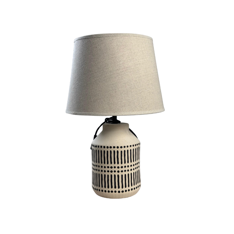 Dotted Stripe Table Lamp