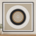 Mandala Wall Art 100 x 100 cm