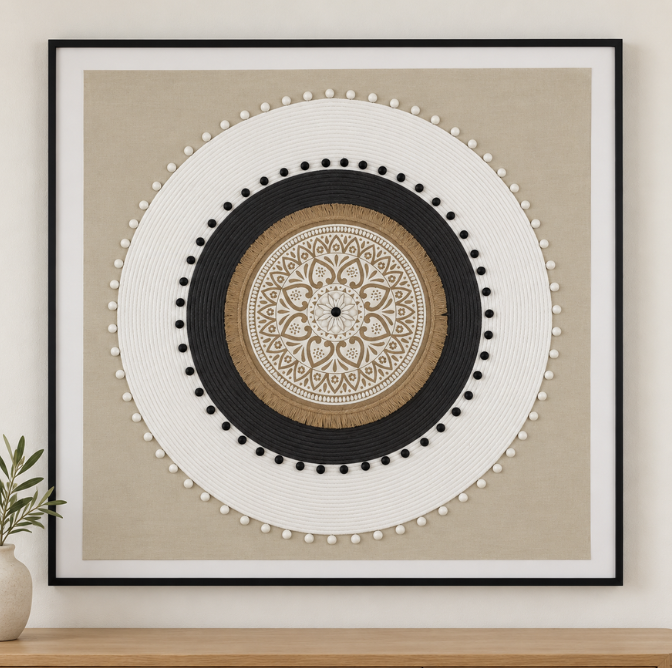 Mandala Wall Art 100 x 100 cm