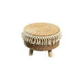 Fringed Rope Pouf