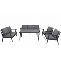 Open-Air Aluminium Garden Set (Grey)