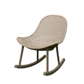 Open-Air Outdoor Rocking Chair (Khaki)