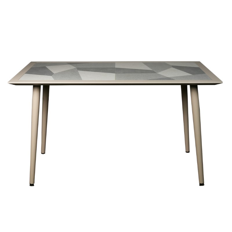 Patio Outdoor Dining Table (Beige)