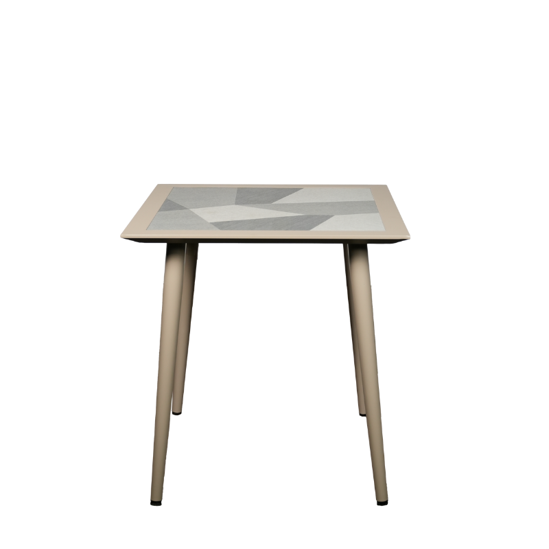 Weatherproof Outdoor Dining Table (Beige)