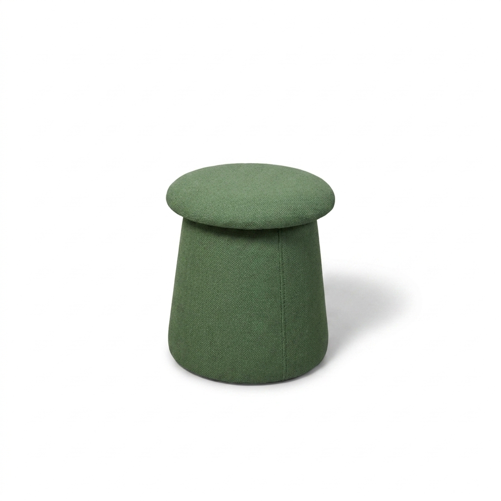 Contemporary Pouf - Green