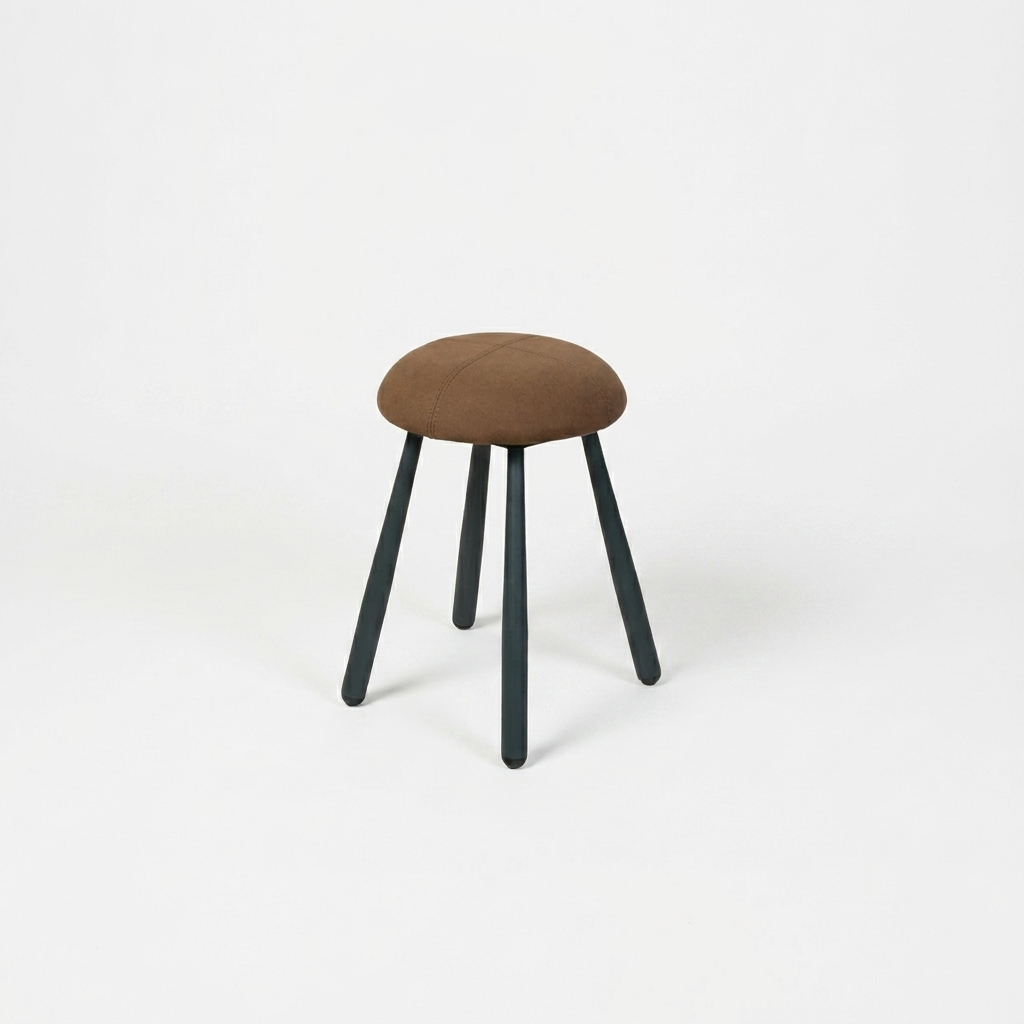 Contemporary Pouf Brown - Brown