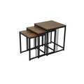 Contemporary Nesting Tables - Dark Brown