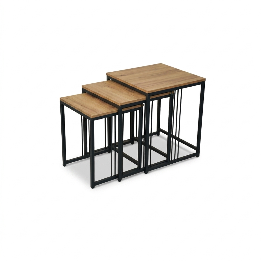 Contemporary Nesting Tables - Brown