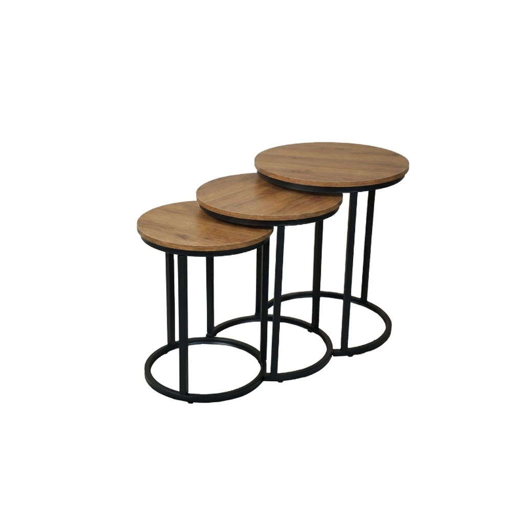 Premium Nesting Tables - Brown