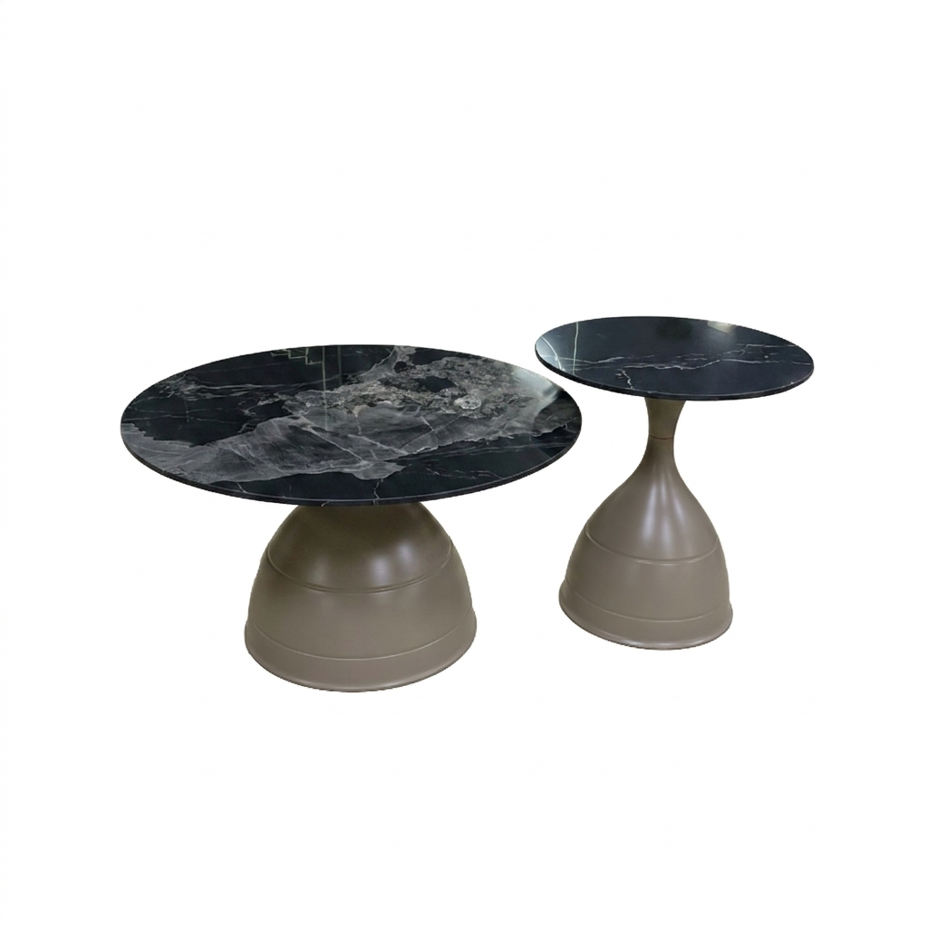 Designer Coffee Table - Black marble