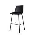 Premium Bar Stool - Black seat black legs