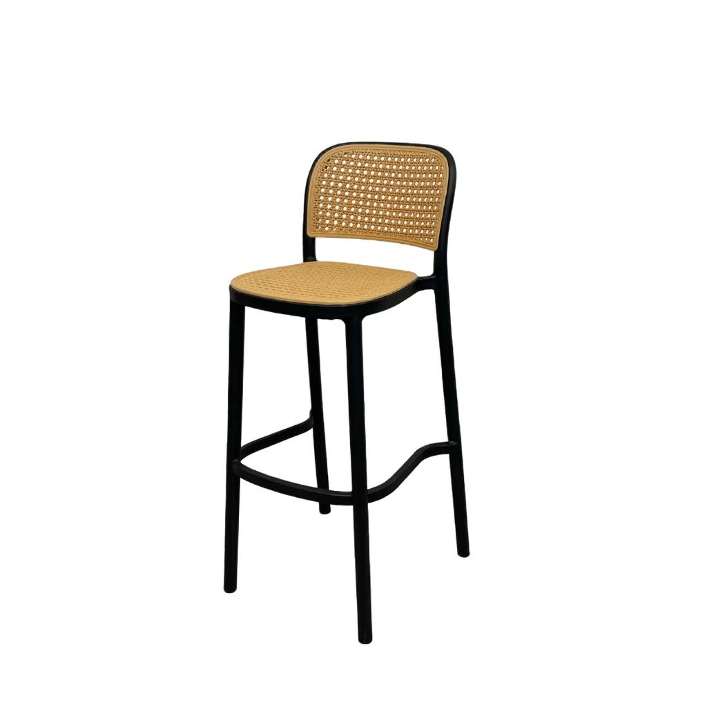 Elegant Bar Stool - Black legs