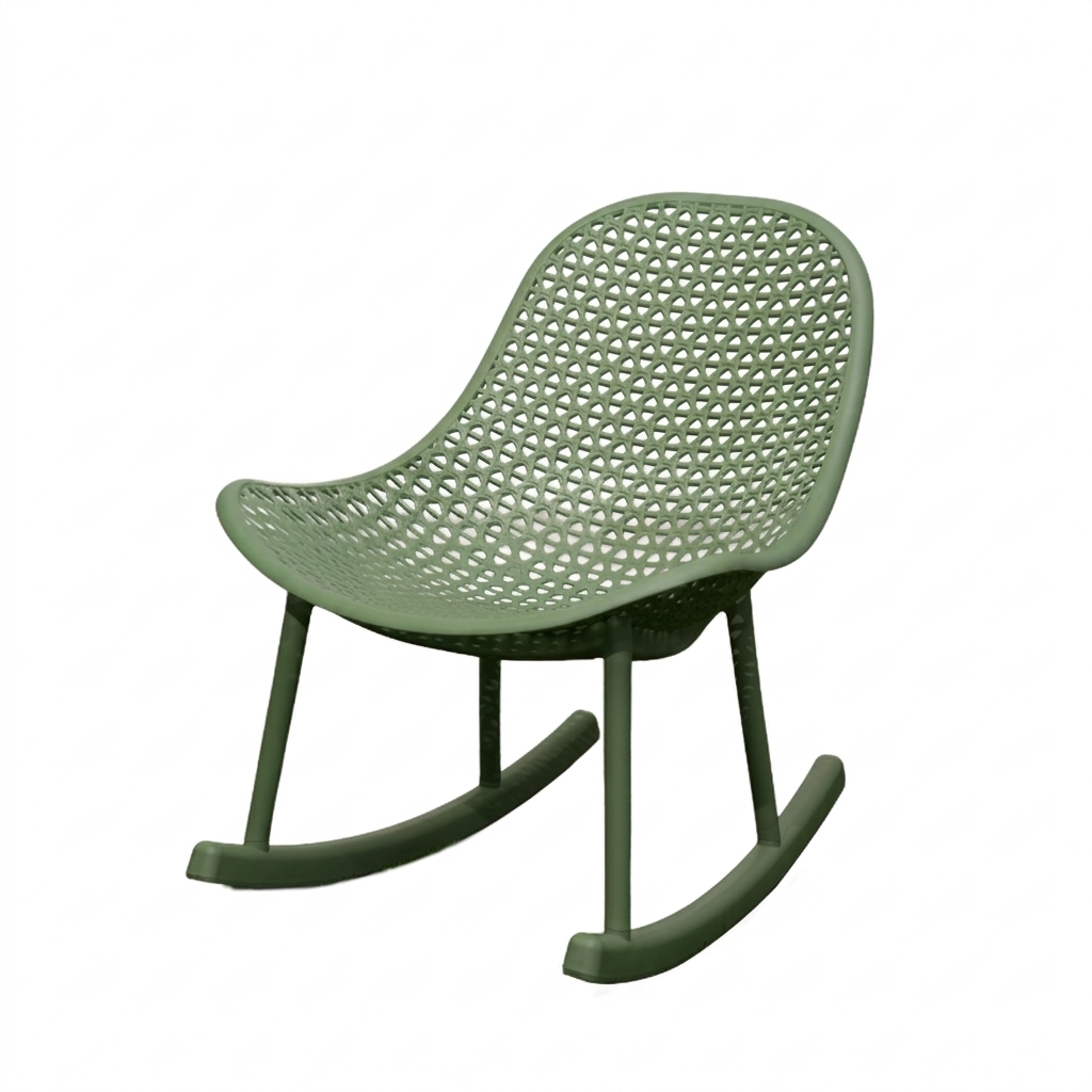 Open-Air Rocking Chair - Green
