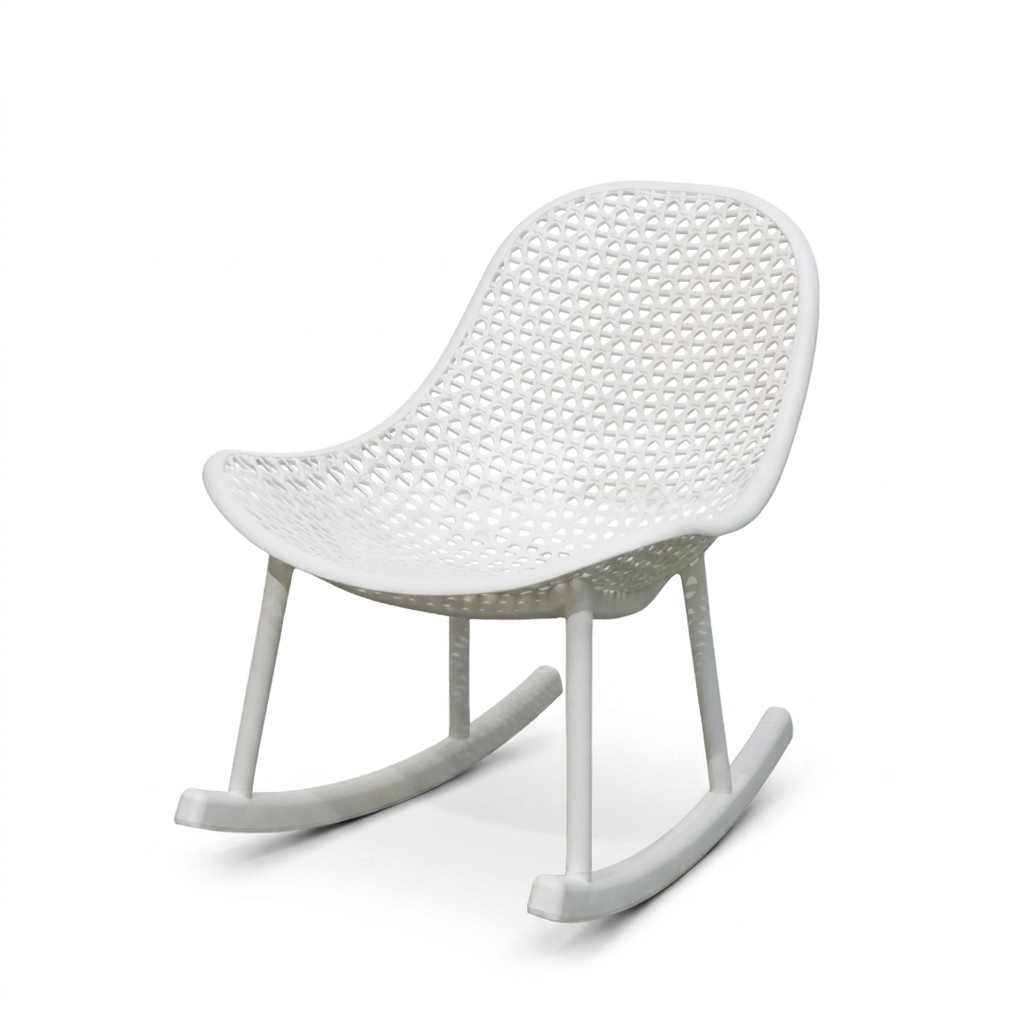 Open-Air Rocking Chair - White