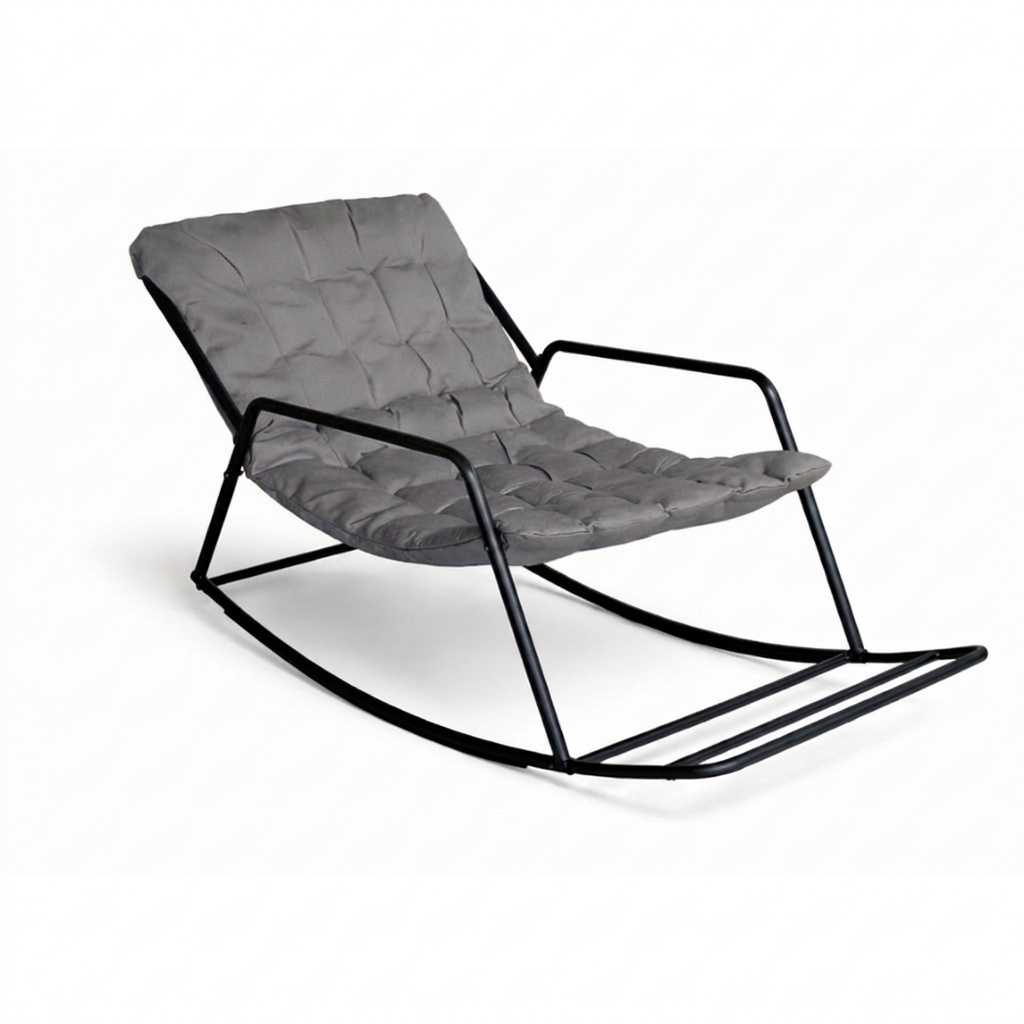 Weatherproof Rocking Chair Brown - Grey