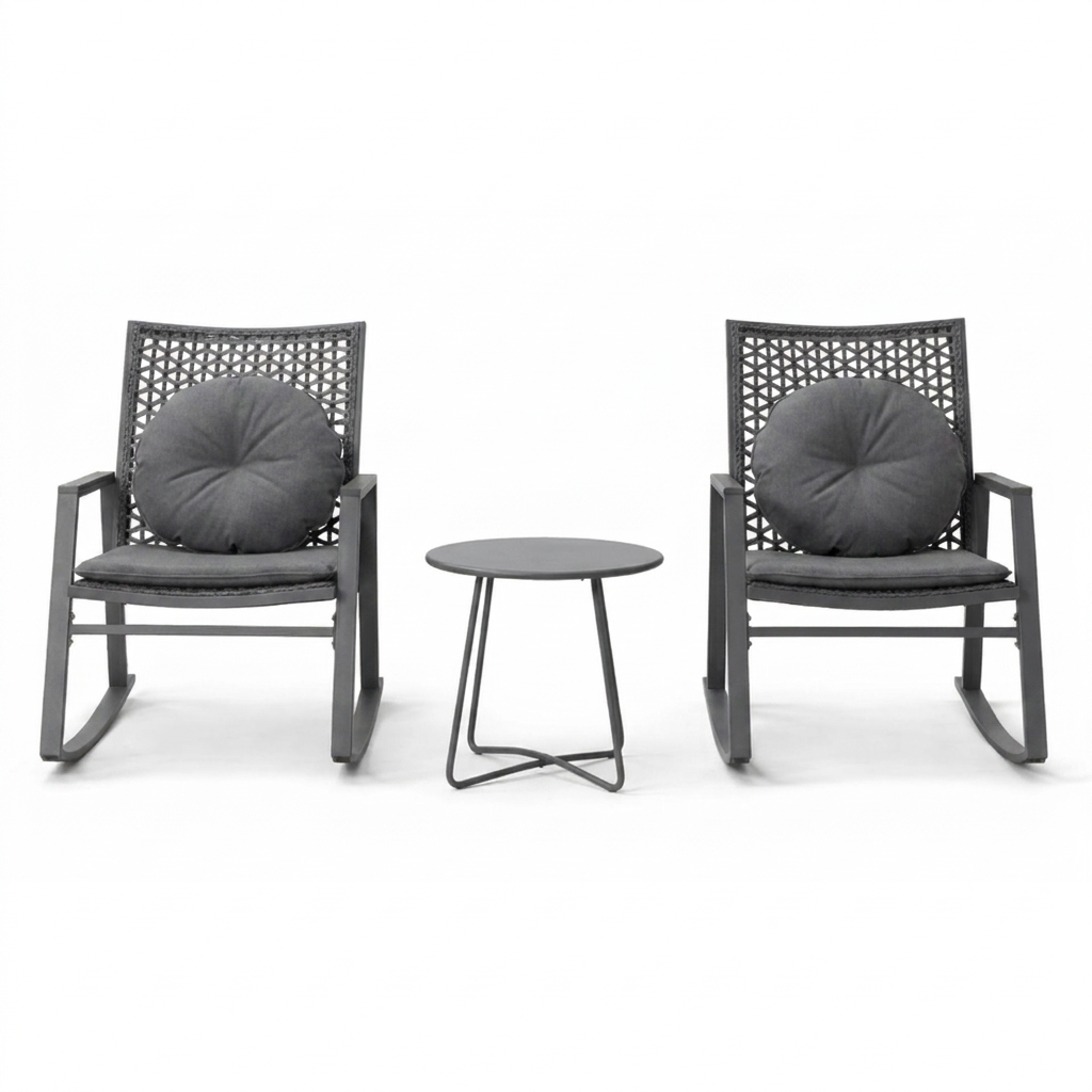 Open-Air Rocking Chair - Dark Grey