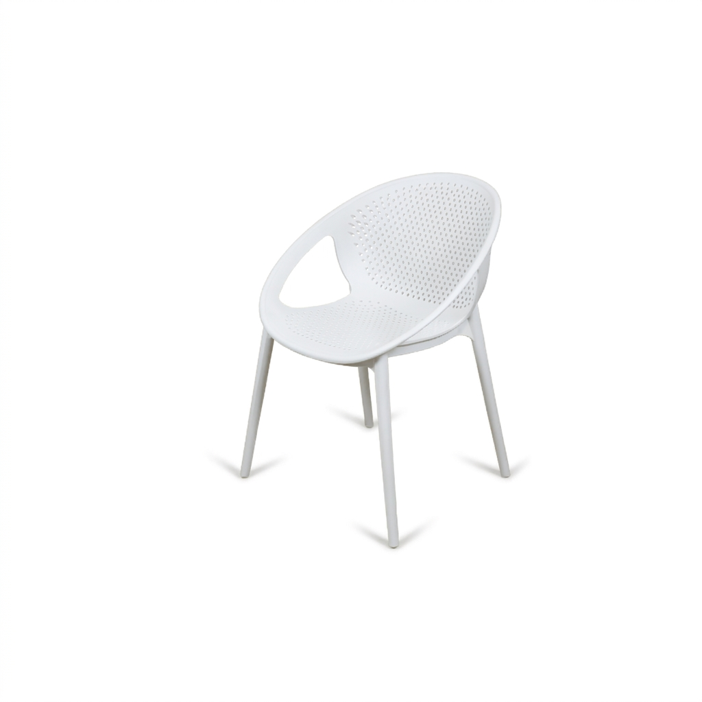 All-Season Plastic Chair Camel - White