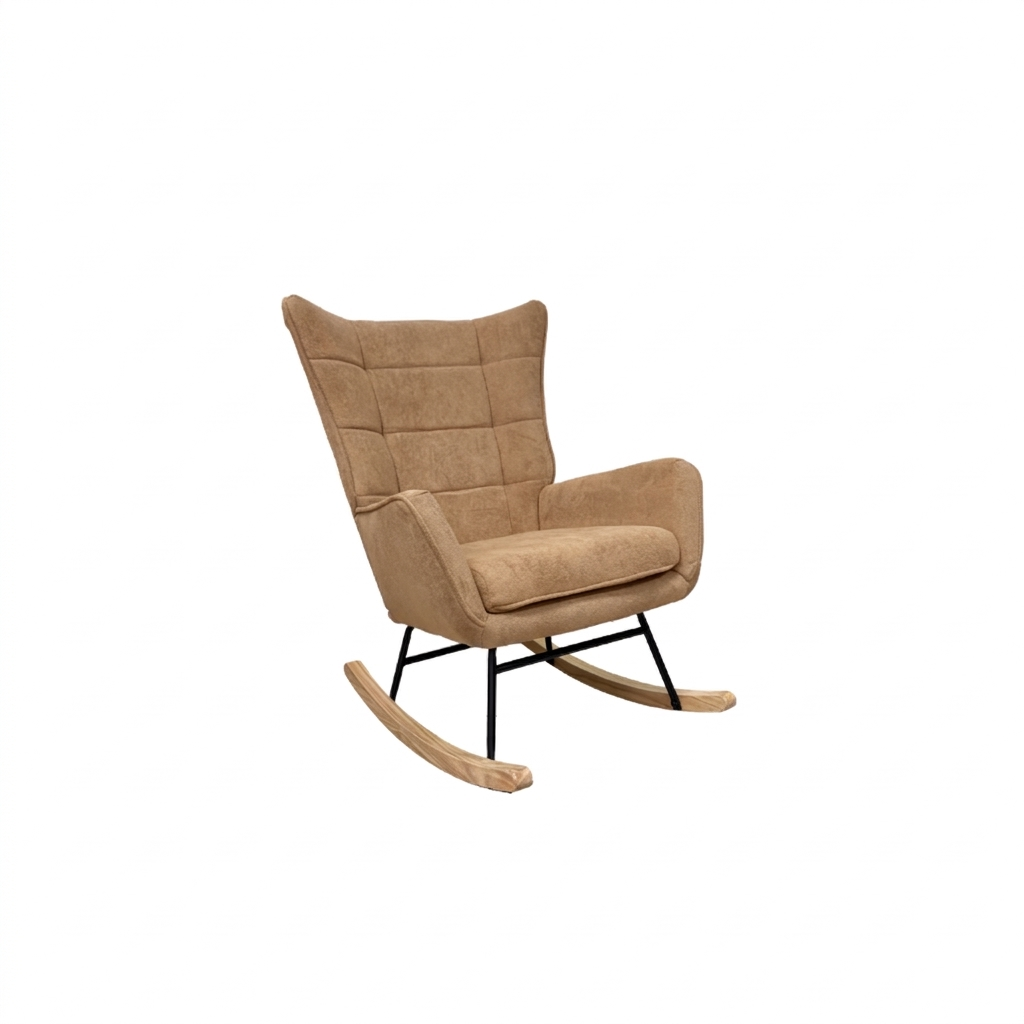 Elegant Rocking Chair - Light Brown