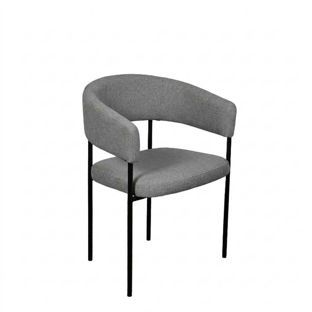 Premium Upholstered Fabric Chair 2 - Grey