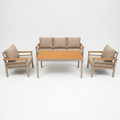 Open-Air Aluminium Garden Set - Beige