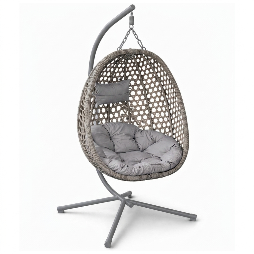 Weatherproof Garden Swing - Grey