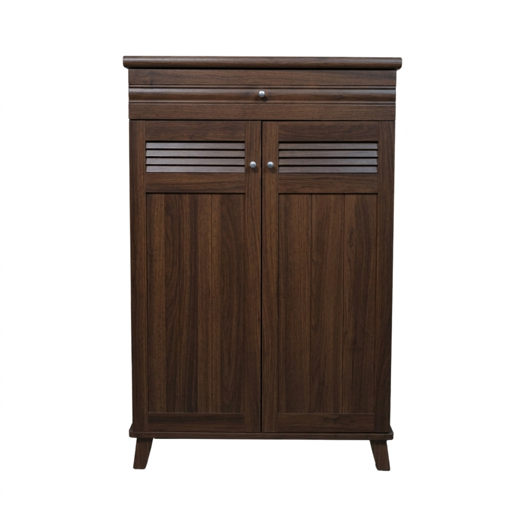 Contemporary Shoe Rack - Brown