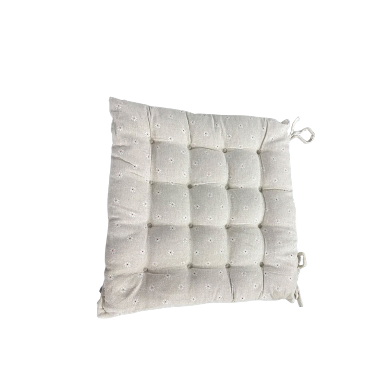 Leaf Print Chair Cushion