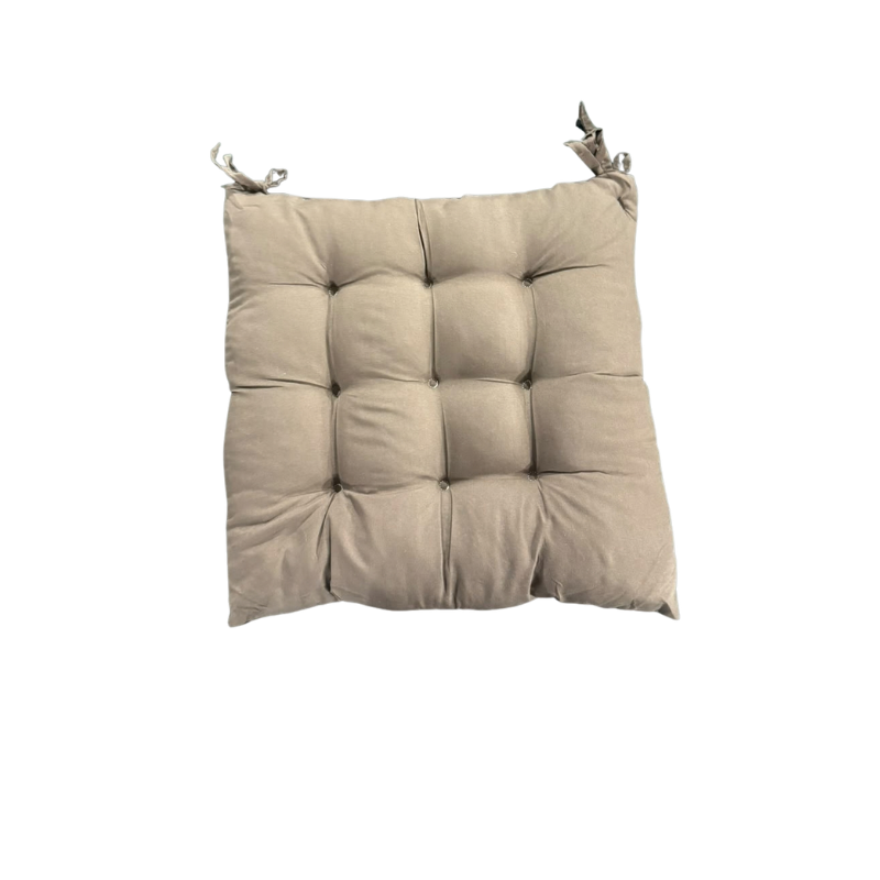 Tufted Tie-On Chair Cushion