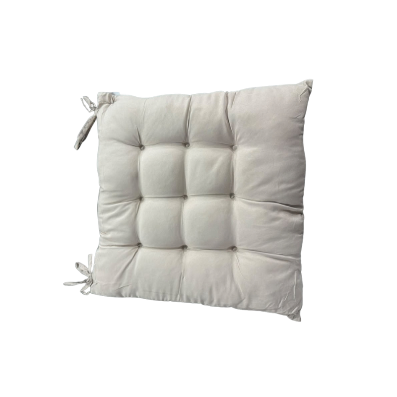 Tufted Tie-On Chair Cushion