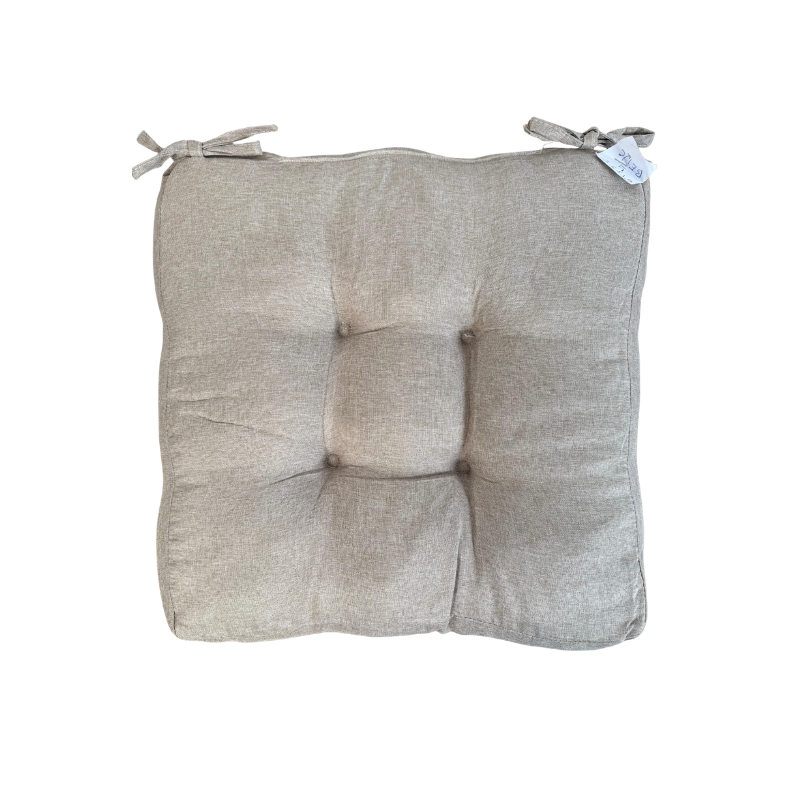 Button-Tufted Chair Cushion