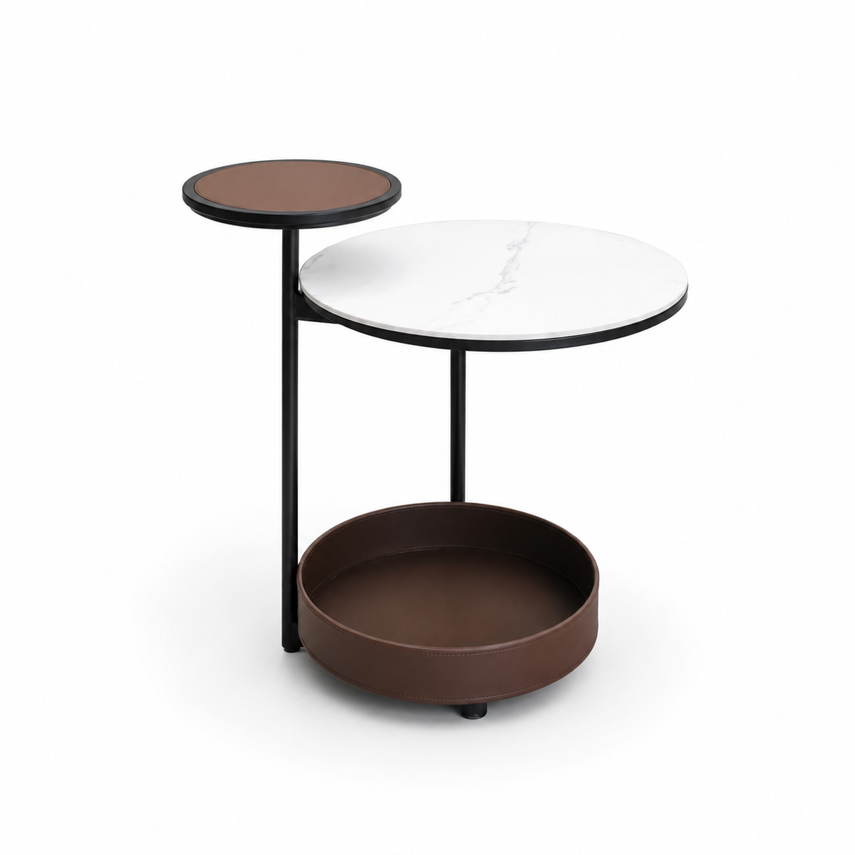 Leather Side Table
